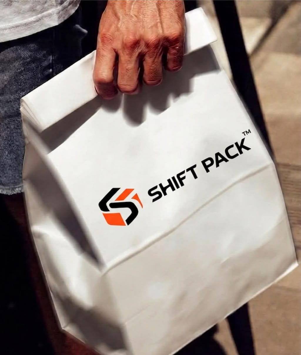 Sac en papier personnalisé Shift Pack porté à la main
